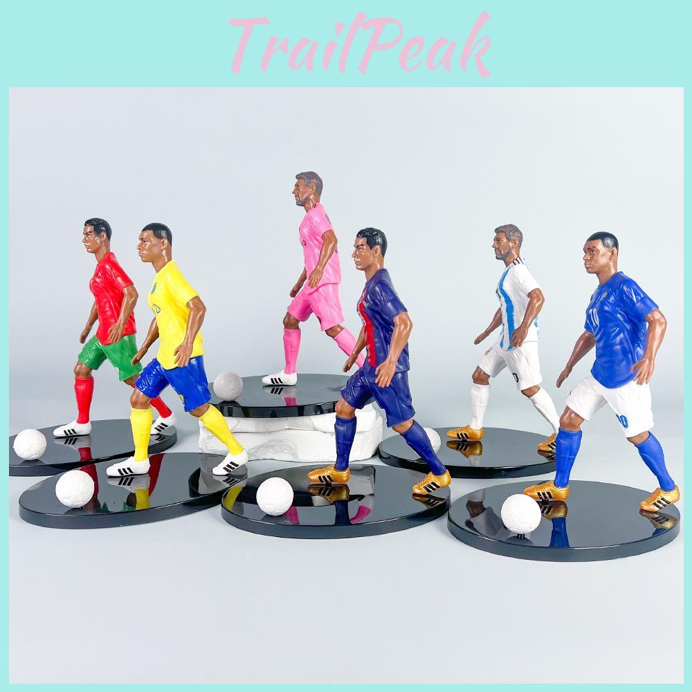 Neymar Messi Cristiano Ronaldo Football Star Model Set Desktop Decorationfor Soccer Fans