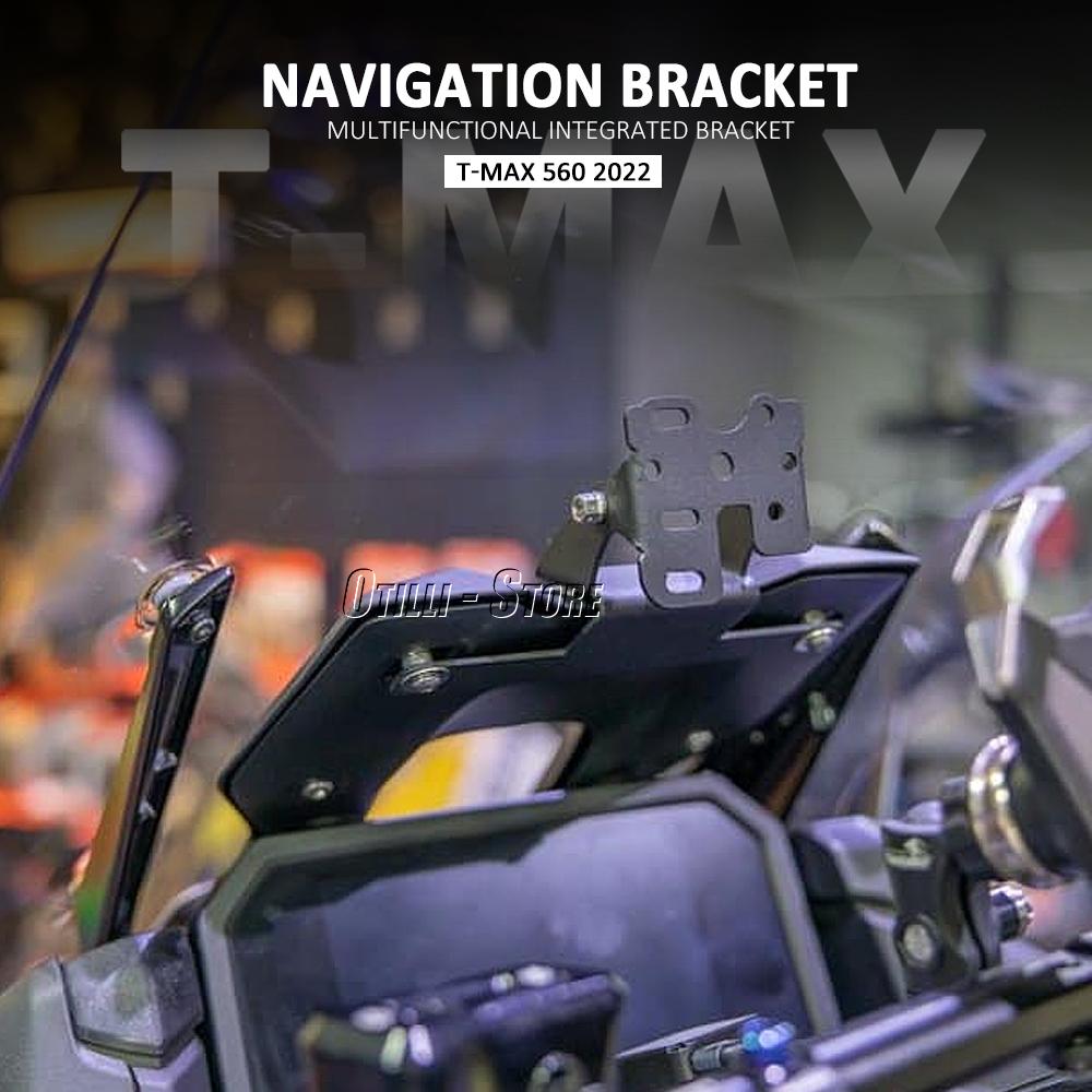 For YAMAHA T-MAX TMAX 560 T-MAX560 TMAX560 2022-2025 Motorcycle Accessories Navigation Bracket Mobile Phone Bracket GPS Bracket