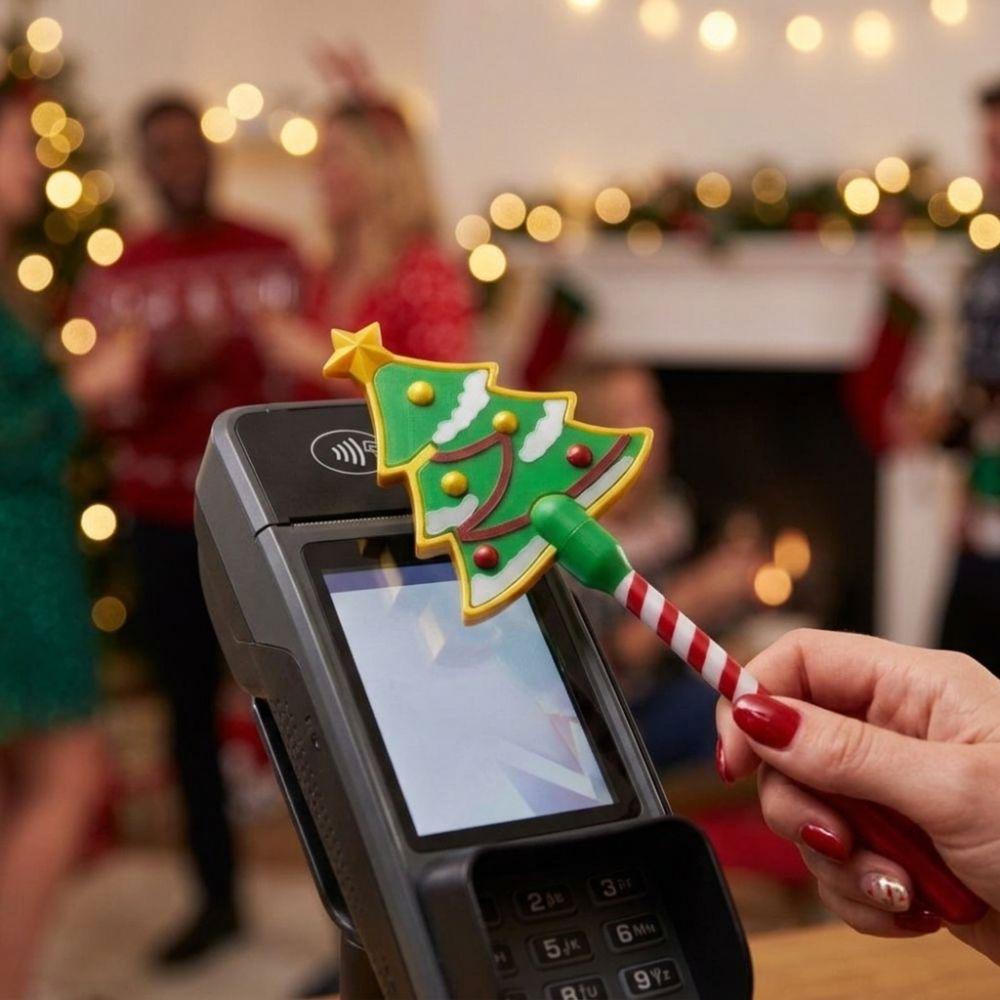 Non-Contact Christmas Payment Magic Wand Handheld Card Reader Tap Wand Party Gathering
