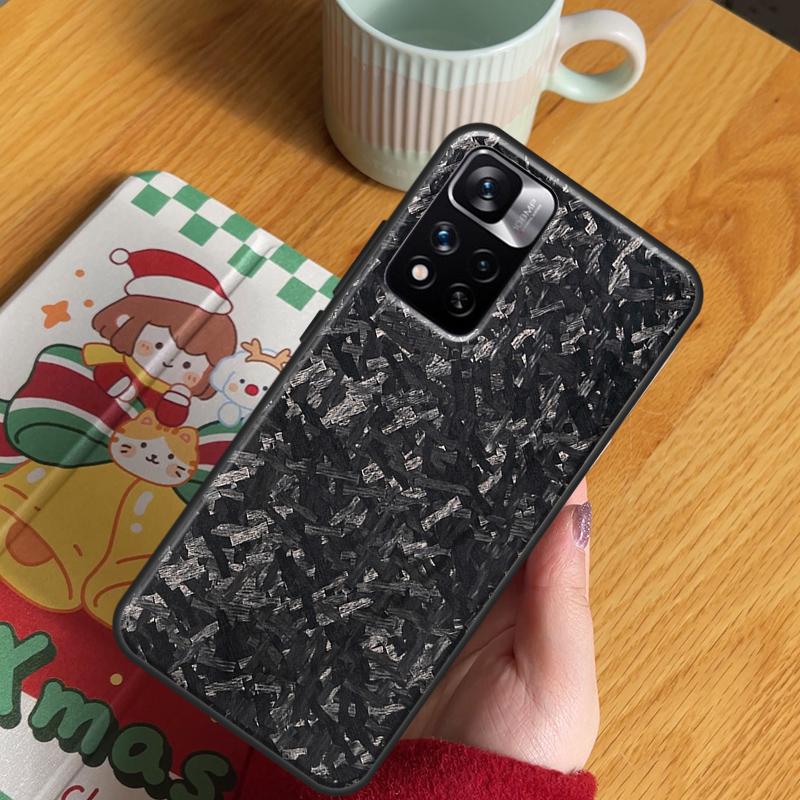 Forged Carbon Case For Xiaomi Redmi Note 14 Pro 13 12 11 10 15 Pro Plus Redmi 13 C 15 10C 12C 14C 15C Cover