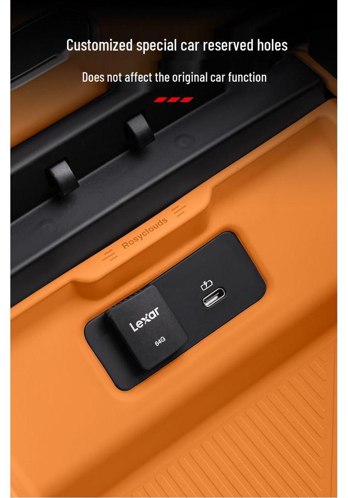 Ideal i8i6 Armrest Storage Box Silicone Pad for Car Console Interior Decoration & Modification Accessories