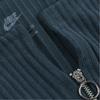 Nike Solid Color Comfortable Slim Fit Full Zip Ribbed Knit Sweater Women sweater Navy-Blue FN3683-478