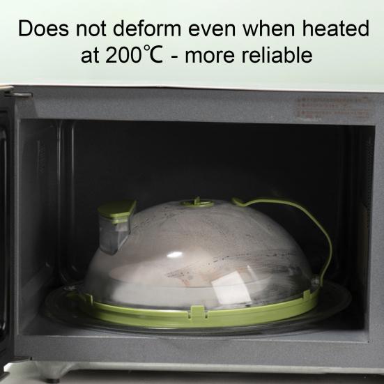 Microwave Splatter Cover with Water Steamer And Handle Tall Dome Food Cover Keeps Food Moist Saves Time And Energy Easy Clean Splash Guard for