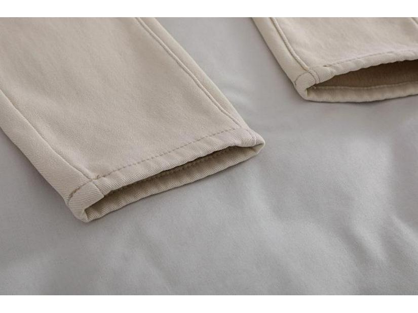 High-Waisted Fleece-Lined Women's Slimming Harem Jeans - 2025 Autumn/Winter Collection