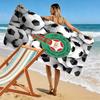 Marokko Nationaal Voetbalteam Logo Print Strandlaken, Groot Zacht Sneldrogend Handdoek voor Strand Kamperen Zwemmen