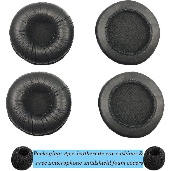 Bingle Ear Cushions Earpads Replacement 50mm Ear Pad Covers for Plantronics HW251N HW261N HW510 HW520 Blackwire C320 3220 3210 3320 Jabra PRO 920 930