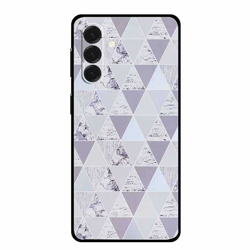 For Samsung Galaxy A17 Cases Marble Painted Black Silicone Back Cover Case for Galaxy A17 5G Protective Shell A17 Texture Bumper