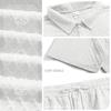 Men's Quick-Dry Summer Jacquard Shirt and Shorts Set