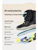 B.DUCK Baskets Montantes Unies pour Enfants - Hiver, Fourrure Épaisse, Chaudes, Protection Contre le Froid en Extérieur