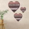 Yousheng 3 Pcs Wooden Heart Wall Decor Vintage Heart Shaped Wall Sign Rustic Hanging Love Plaque for Kitchen Bedroom Bathroom Living Room Farmhouse