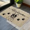 Adorable Cute Pet Welcome Doormats Wipe Your Paws Design Dog Lover Entrance Mats for Animal Lovers Home Decor