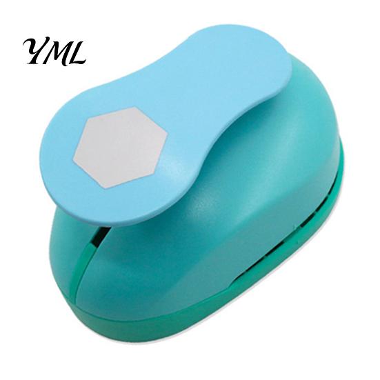 Easy Press Paper Hexagon Punch for Crafts, Professional Hole Puncher, Scrapbook Portable Craft Shape Puncher DIY Arts Cardboard, Greeting Cards