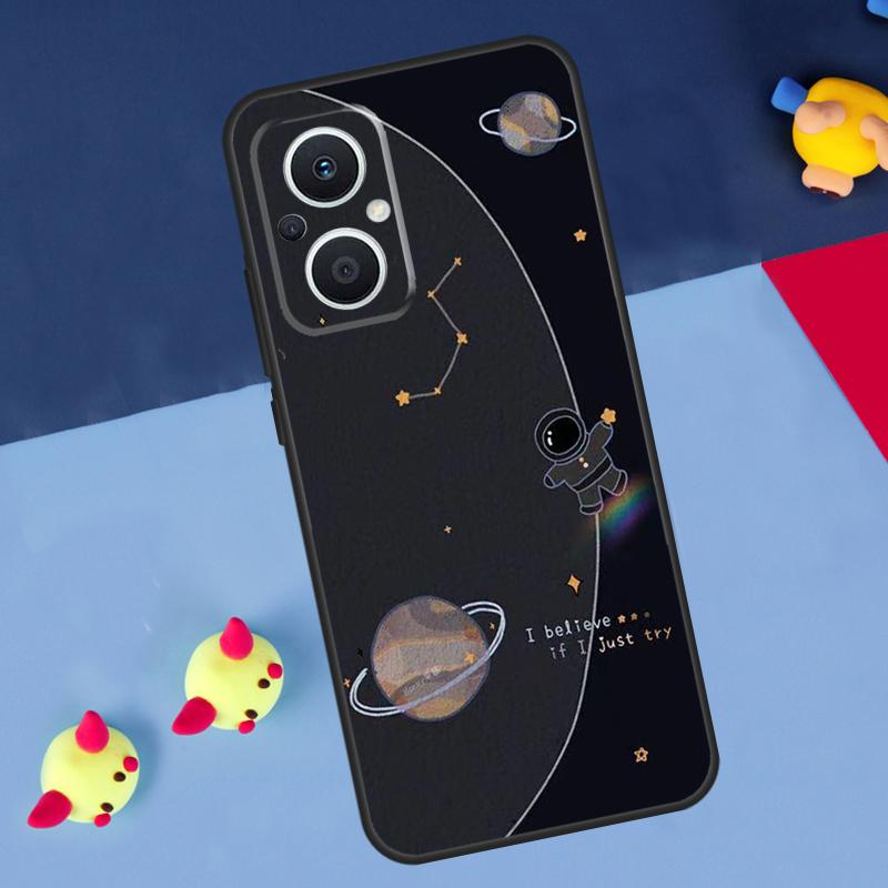 Astronaut Spaceship For OPPO Reno 14 13 12 11 10 Pro 8T 11F 12F 13F 14F 7 8 Lite OPPO Find X8 X6 X5 X9 Pro Case