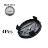 New 2025 For Mercedes Benz 4Pcs 75MM ABS Car Badge Wheel Center Cover Hub Cap Stickers For Mercedes Benz AMG A B C D M S R G Cla