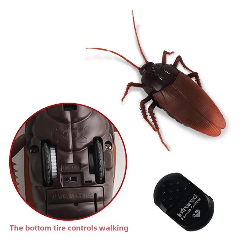 Trick Electric Cockroach Pet Rc Simulation Spider Robotic Remote Control Ant Toy Halloween Xmas Mini Gift For Adult Prank Insect