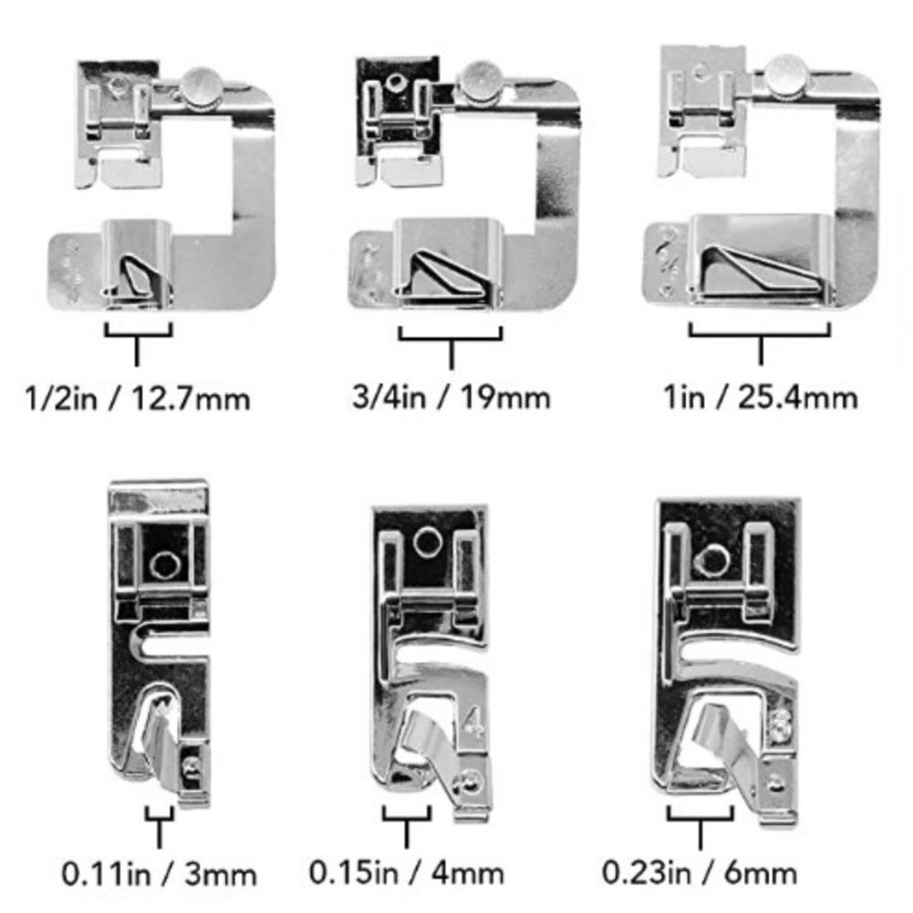 For Blouses For Pants 6mm Rolled Hem Presser Foot Professional Looking Hems Easily Craft Supply Narrow Hem Foot