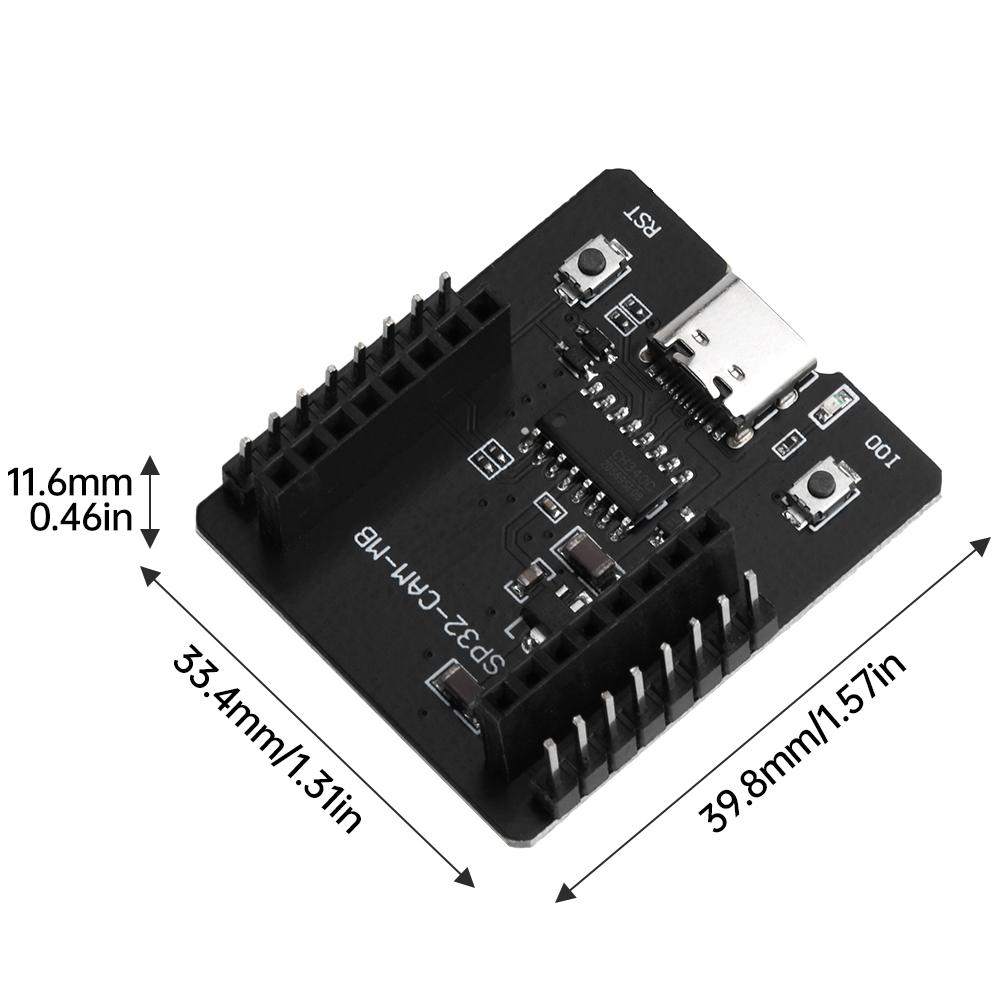 ESP32-CAM-MB Development Board Test Backboard Serial Port Burner Module With Expansion CH340C Type C OV2640 Camera Module