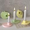 Reusable Silicone Mold Nonstick Candle Bases Moulds Fruit Shape Hand-Making Supplies Suitable for Making Home Decoration