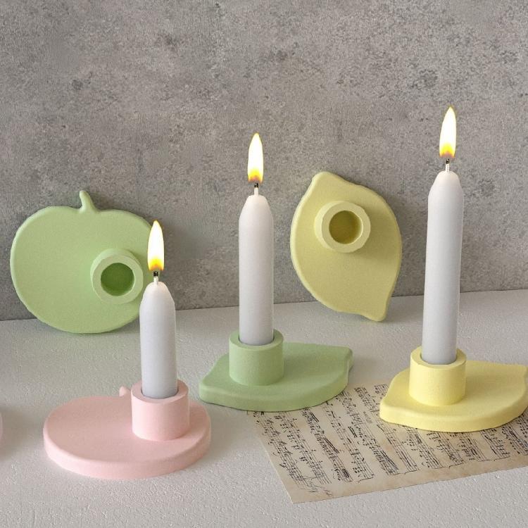 Reusable Silicone Mold Nonstick Candle Bases Moulds Fruit Shape Hand-Making Supplies Suitable for Making Home Decoration