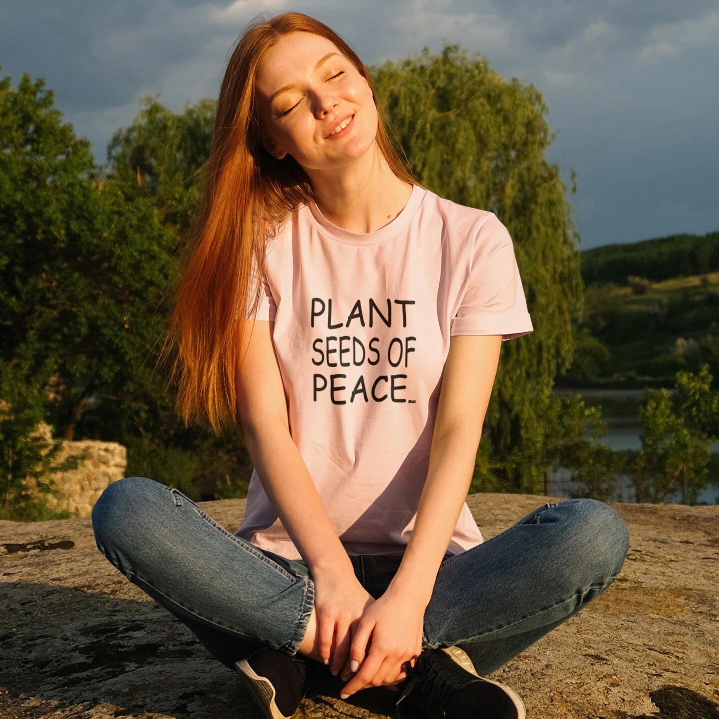 

E2K Plant the seeds of peace Unisex T-Shirt freedom liberty justice blm love S