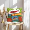 Retro Speaker Piano Rock Cushion Cover Soft Plush Throw Pillow Cover | Double-Sided Cushion Case | Sofa Bedroom Home Decor