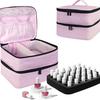 Nagellack Aufbewahrungstasche Ätherische Öl Tasche Tragbares Kosmetik Nagelpflege Set Nagelpflegewerkzeug Aufbewahrungsbox Doppelschichtig