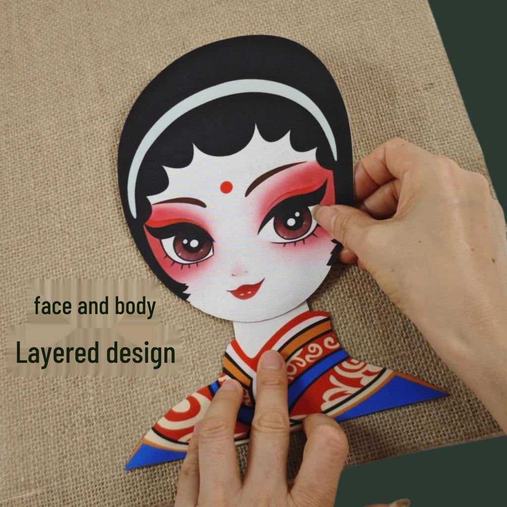 Peking Opera Face Painting Kit: Handmade Hanging Ornaments for Creative Parent-Child Activity