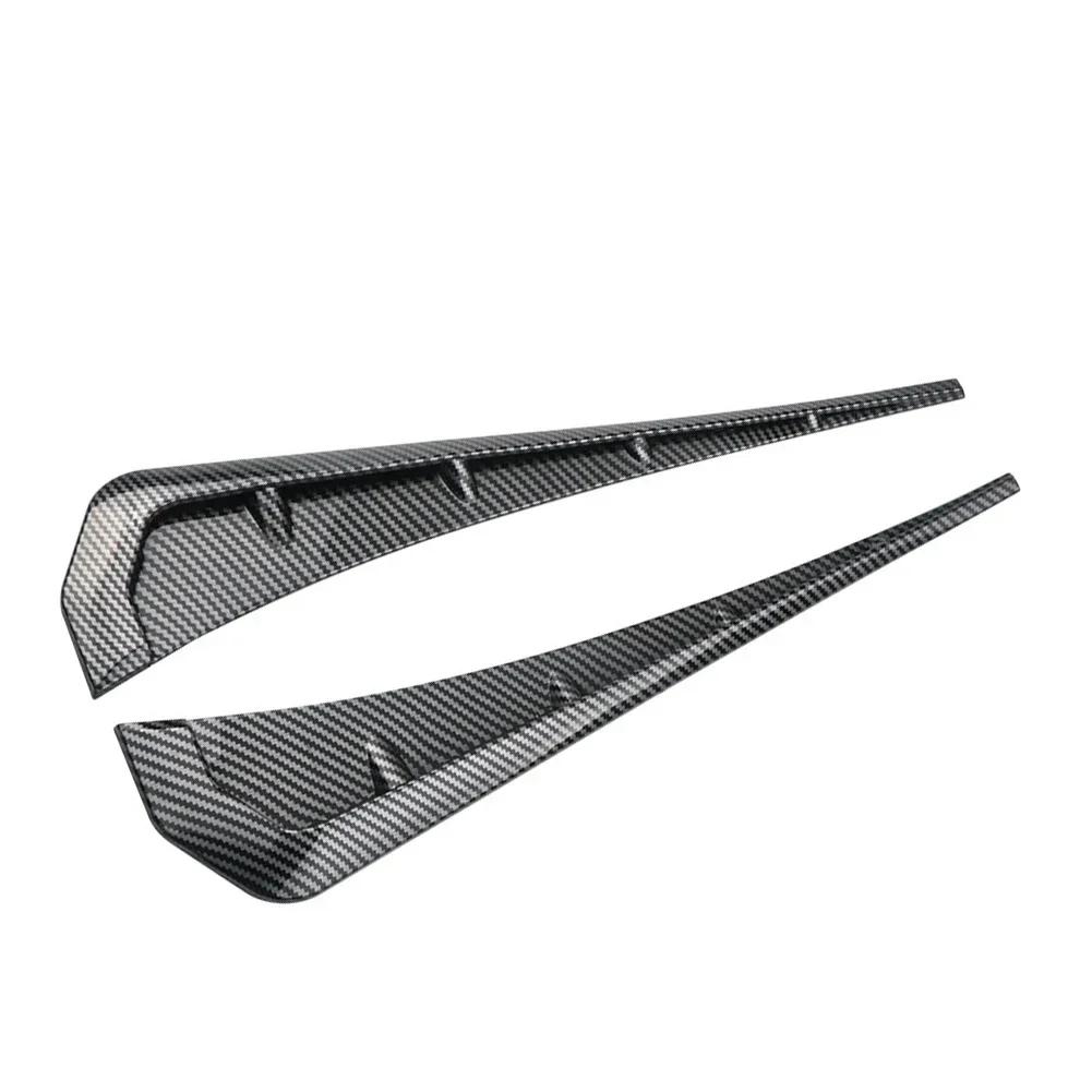 2Pcs Universal Car ABS Side Fender Vent Air Wing Cover Moulding Trim Stickers Hood Intake Sticker Car Styling Accessories