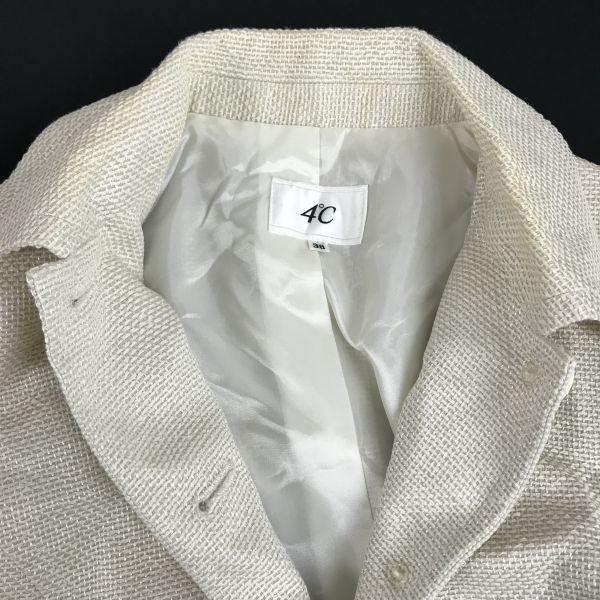 4℃ Made in Japan Damen Kostüm Langrock Anzug Größe 38 M Elfenbein(GEBRAUCHT)