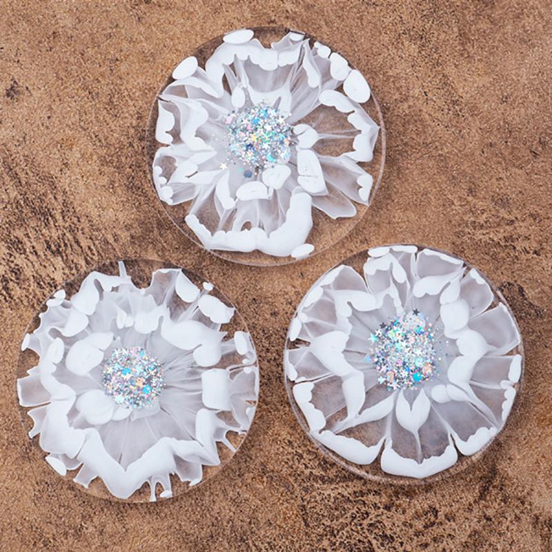 Silikonová podložka pod sklenice Úložný držák Sada Forma pro odlévání pryskyřice Epoxidová forma Řemeslo DIY