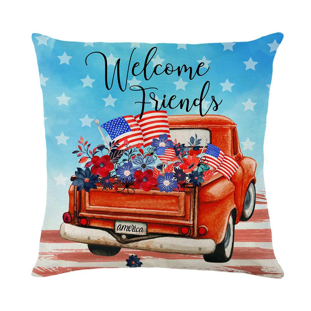 

Чехол для подушки из льна с принтом Чехол для диванной подушки Чехол для подушки в спальню 45*45cm JYM295-4