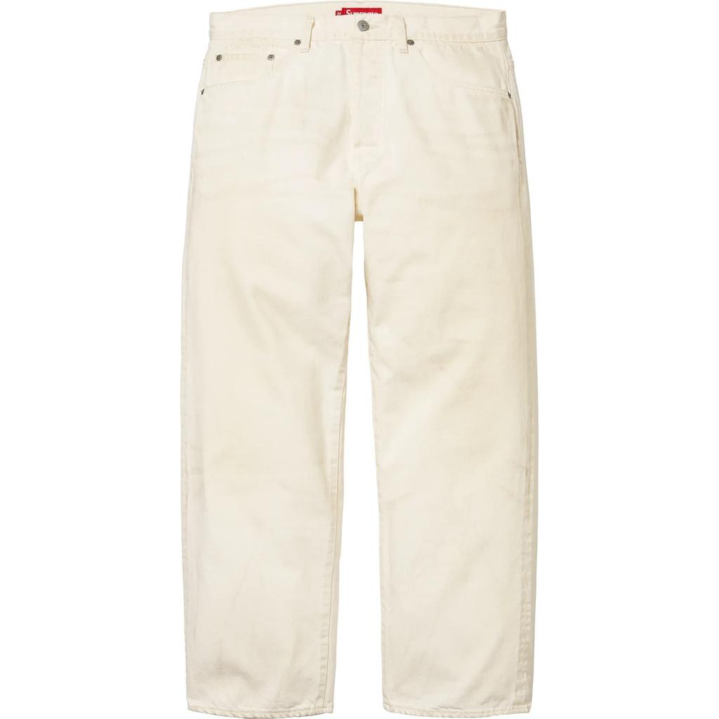 Supreme Distressed Loose Fit Selvedge Jean (26SS) Washed White