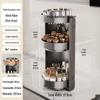 Rotating Kitchen Spice Rack - All-in-One Countertop Storage for Oil, Salt, Soy Sauce, & Vinegar