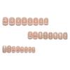 Handmade Nails With Bow Polka-dot Leather, Pink French Cat-eye Nail Stickers, Sweet And Girlish Whitening