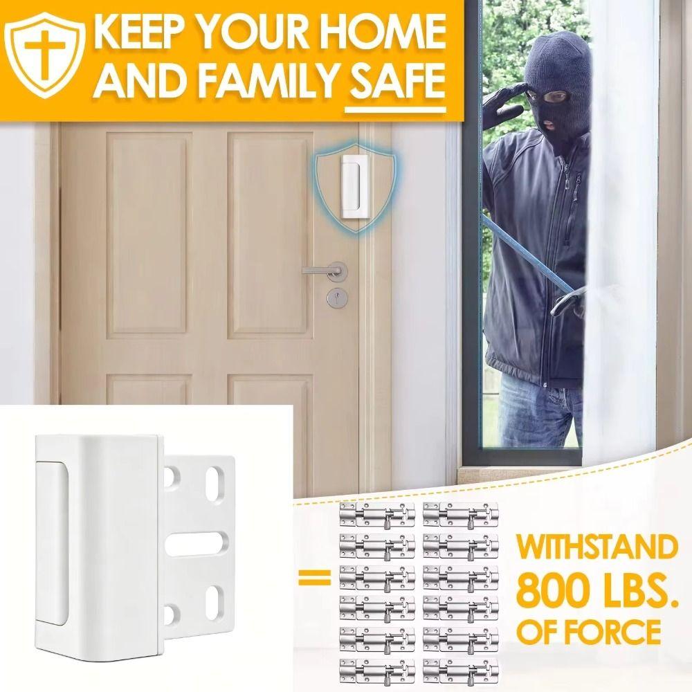 Aluminum Zinc Zinc Alloy Door Reinforcement Lock Easy to Install Door Lock Device  Inward Swinging Door