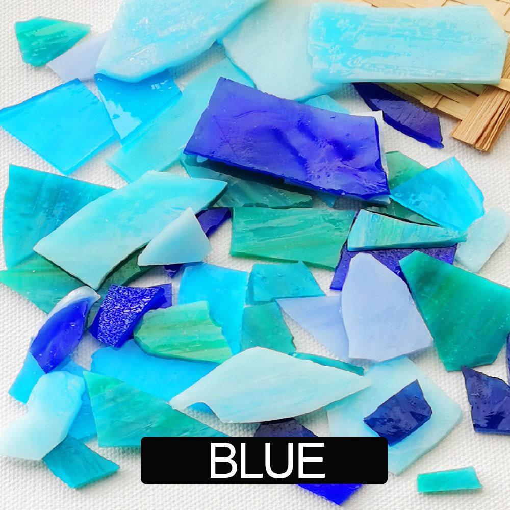 100g/Lot Mosaic Tiles Stained Glass Mosaic DIY Handmade Coaster Mosaic Puzzle Making Art Wall Decoration Supplies Mixed arte