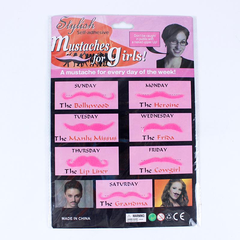 Halloween Barba și Mustață Falsă cu Opt Personaje Recuzită de Petrecere