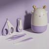 4pcs Baby Nail Care Set Newborn Safety Anti-Pinch Nail Clippers Scissors Trimmer Kit Infant Grooming Tool