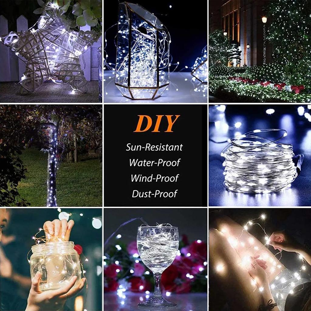 7/12/22/32M Solar Led Fairy Light Outdoor Festoon Led Waterproof Garland String Lights Christmas Party Garden Solar Lamp Decor
