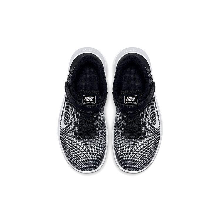 Nike Flex Runner Low Top Kids Running Shoes Kids Running Shoes Black White AH3436-001