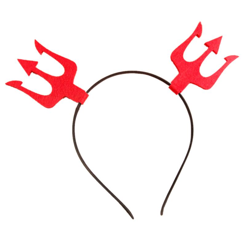 Stirnband Halloween Kinder Lustige Stirnband Dämon Flügel Doppel-headed Gabel Hexe Hut Party Haar