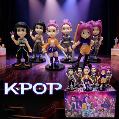 Anime Kpop Lovci démonů Figurka Model Hračka Kreslený Herní příslušenství Stolní dekorace Sběratelské figurky Model Hračka Pro dítě Dárek