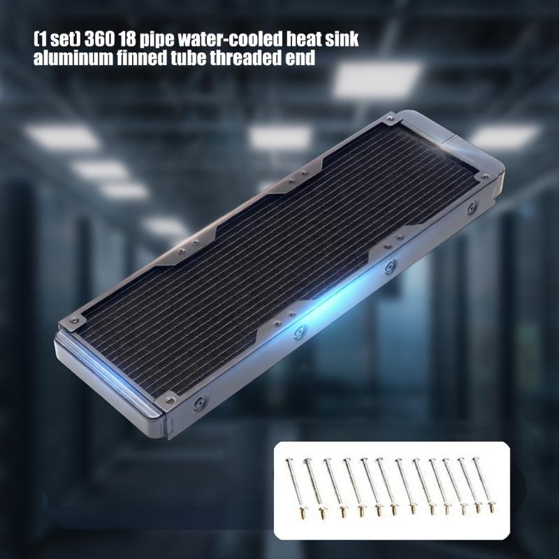 High Efficiency 18 Channel Aluminum Liquid Cooling Radiator Aluminum Heat Exchanger Radiator For Gaming PC and Work
