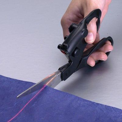 Forbici guidate al laser per lavori domestici, avvolgimento di tessuti, cucito, taglio dritto e veloce a forbice