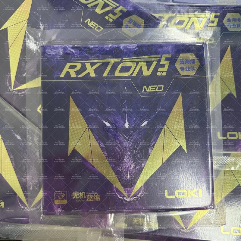 2026 New LOKI RXTON 5 NEO Table Tennis Rubber Sticky Loop Spin Offensive Ping Pong Sponge 100% Original Loki Ping Pong Rubber