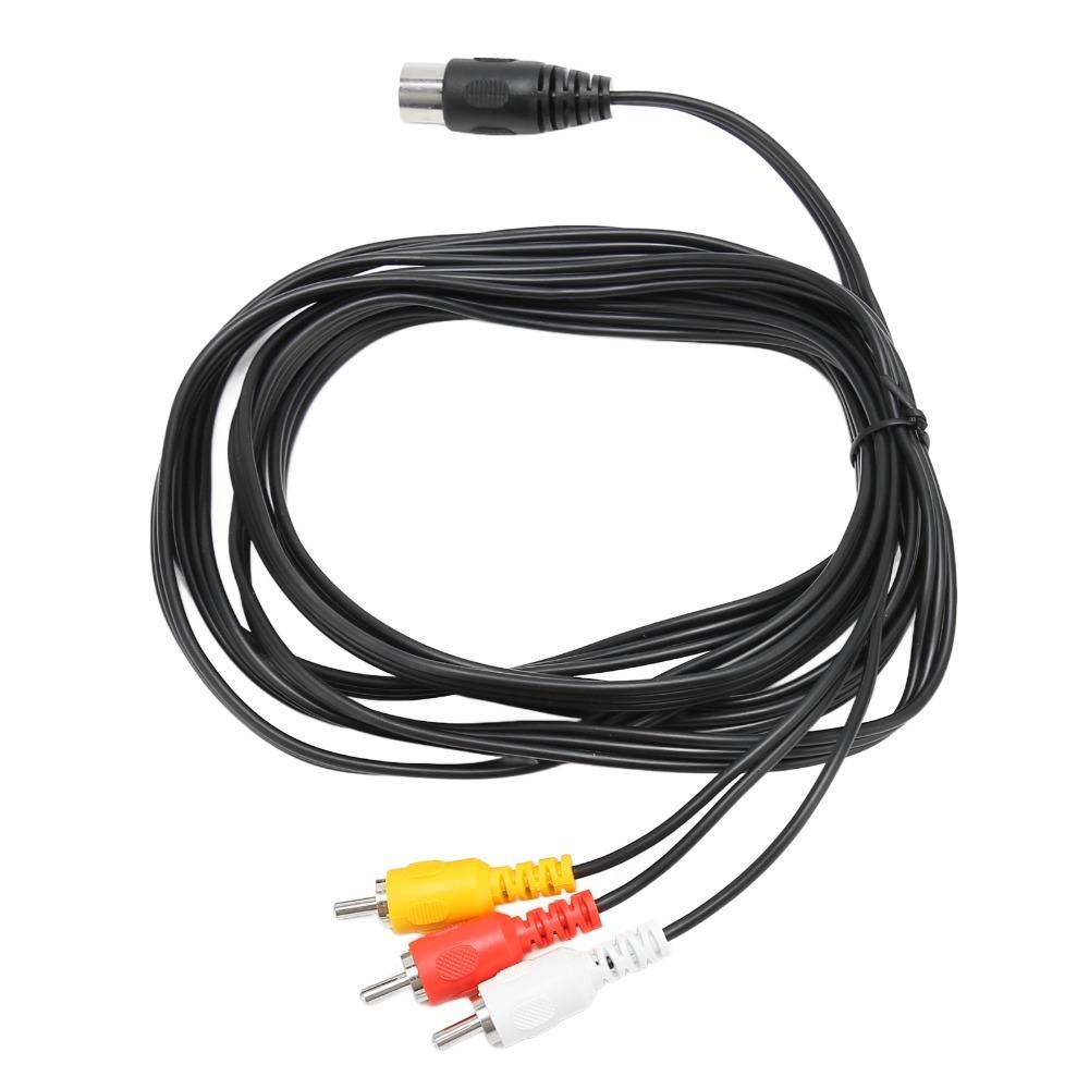 Flexible DIN 8 Pin Male To 3RCA Male Cable 9.8ft DIN 8 Pin To 3RCA  Musical Instrument