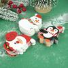 50pcs Santa Claus Lollipop Paper Cards Package Paper Kids Candy Gift Package  Decoration