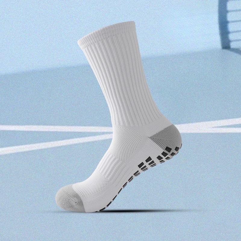 Anti-slip Football Socks for Sports, Shock-absorbing, Wear-resistant, Thickened and Breathable, Simple Long Socks for Running and Sports