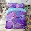 Anime Cartoon Pattern Duvet Cover Set Honkai Star Rail Bedding Set Singletwin Size Dormitory Decor Bedroom Decor for Teen