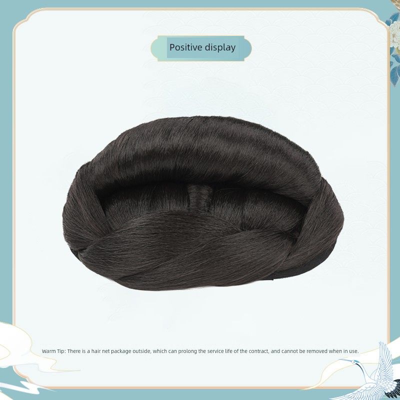 Ancient Costume Ming Bun Suit Fairy-Shaped Wig Hair Bowl Hair Bag Performance Han Dynasty Coss Easiest for Match Wig Hot